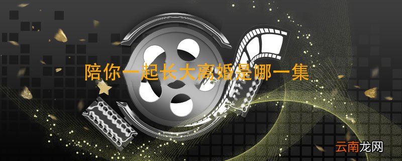 陪你一起长大离婚是哪一集 陪你一起长大什么时候离婚
