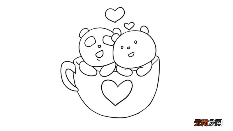 情人节杯子可爱简笔画