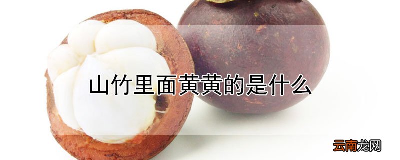 山竹里面黄黄的是什么