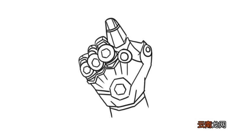 无限手套简笔画
