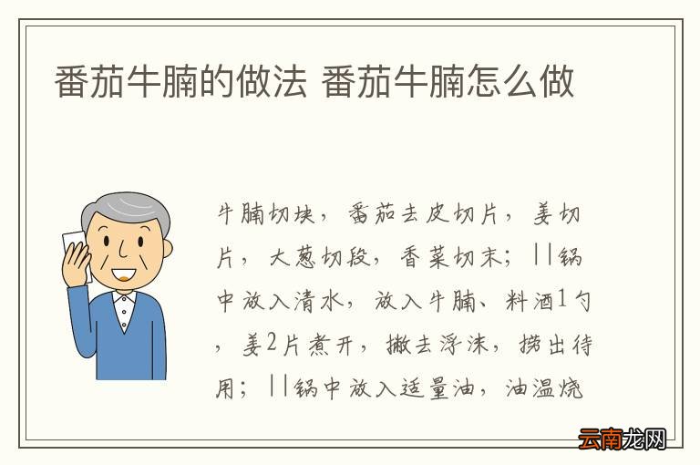 番茄牛腩的做法 番茄牛腩怎么做