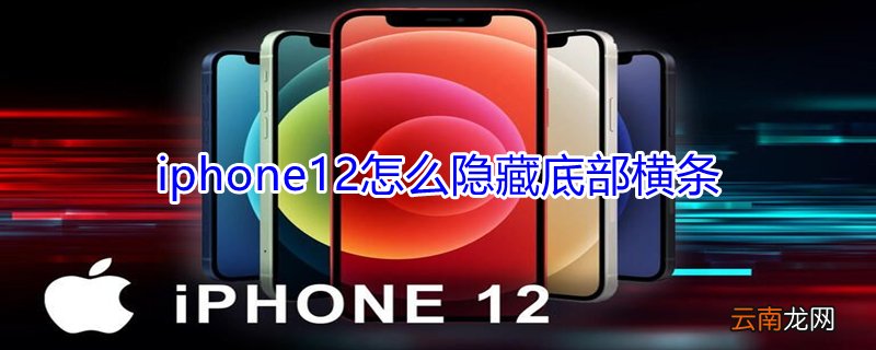 iPhone12怎么隐藏底部横条