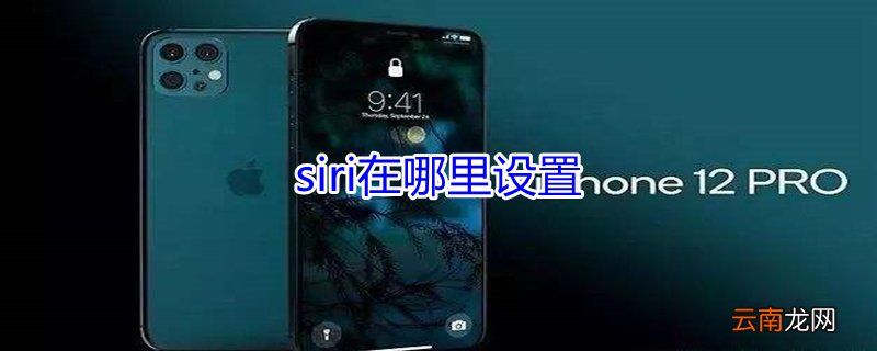 siri在哪里设置