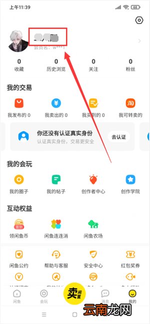 闲鱼号在哪里看