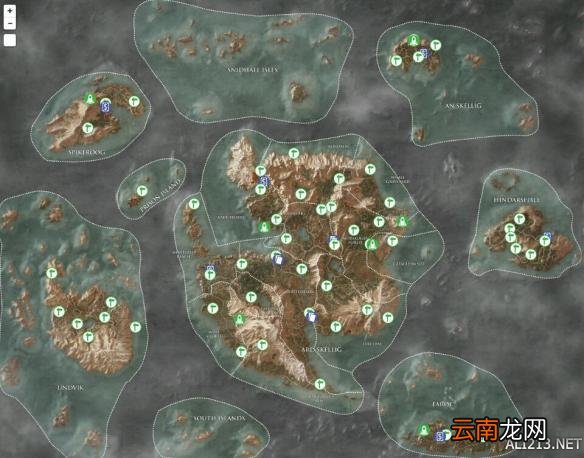 《巫师3：狂猎》所有魔力之所、昆特牌玩家和销售卡牌的旅行者的位置图一览