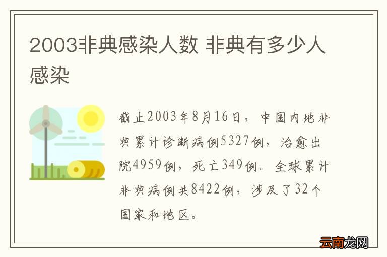 2003非典感染人数 非典有多少人感染