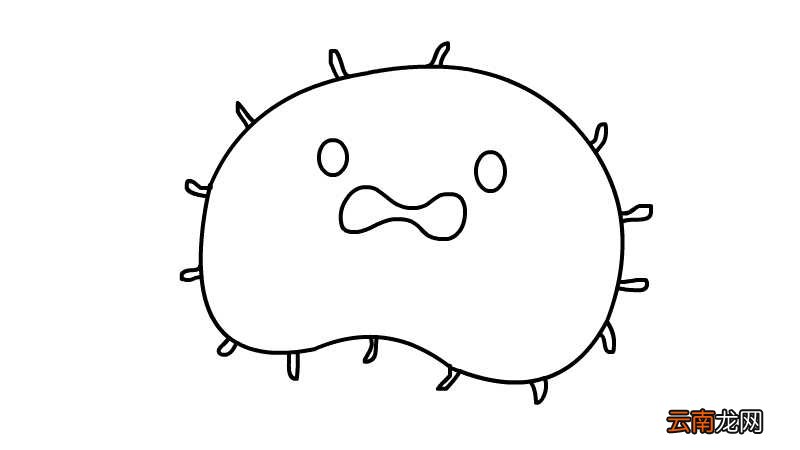 怎么画病毒简笔画