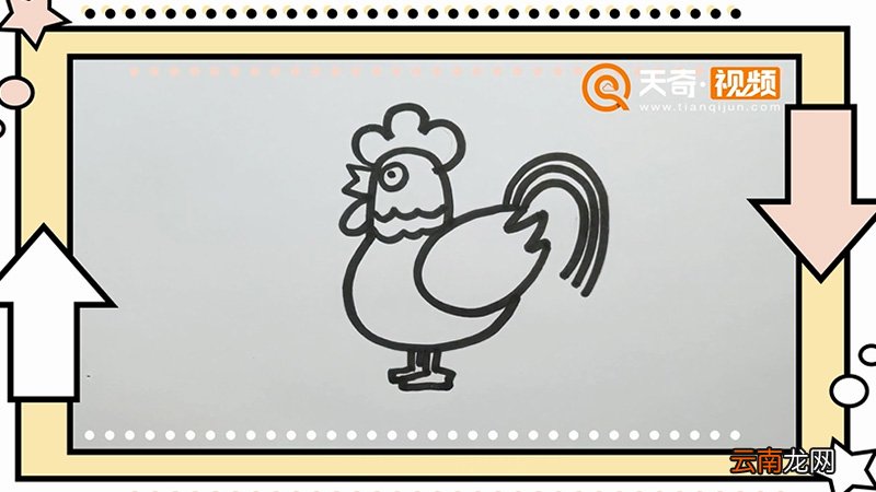 生肖鸡简笔画