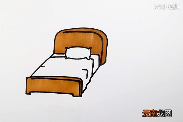 床简笔画