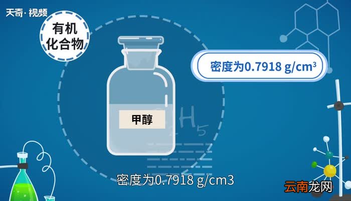 甲醇密度是多少 甲醇密度是多少克每立方厘米