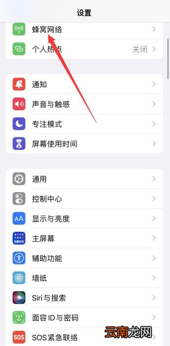iPhone关闭5g开关