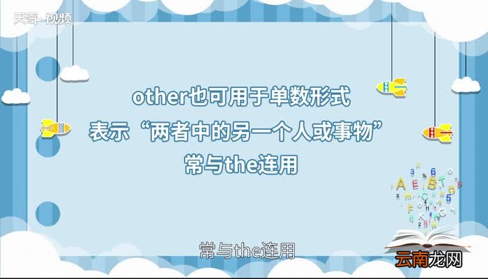 other的用法 other的用法有哪些
