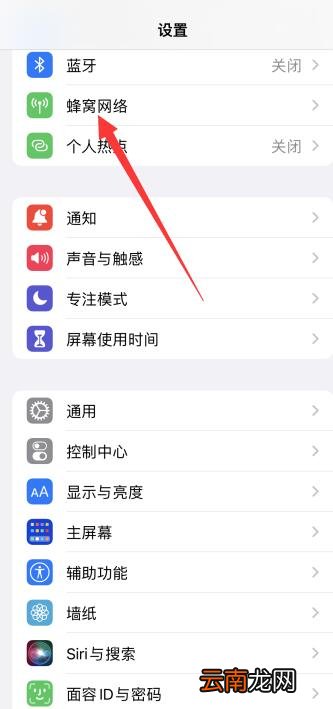 iPhone13网络怎么设置