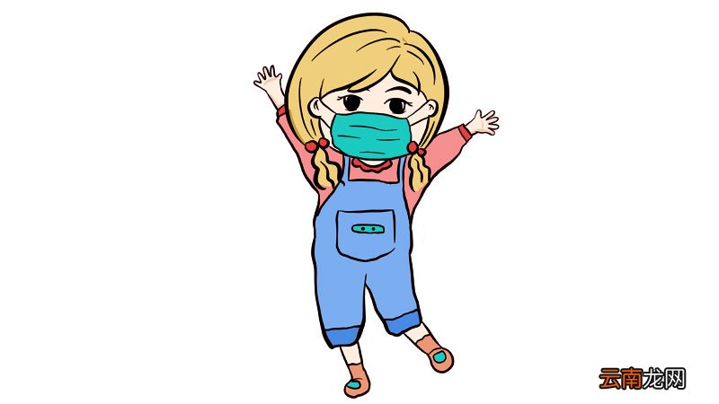 小女孩戴口罩简笔画怎么画小女孩戴口罩简笔画教程