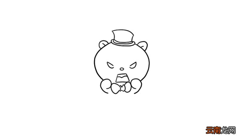 生气表情简笔画