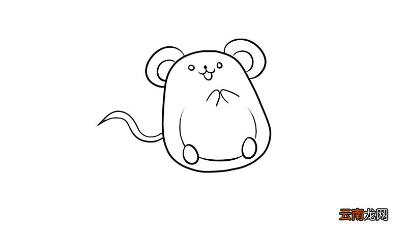 老鼠的简笔画画法老鼠的简笔画步骤