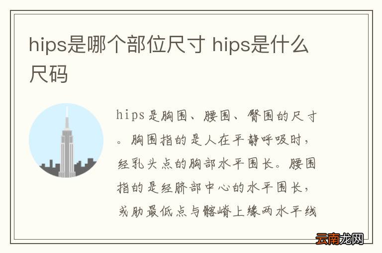 hips是哪个部位尺寸 hips是什么尺码