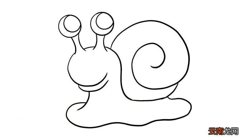 蜗牛简笔画 蜗牛怎么画简笔画