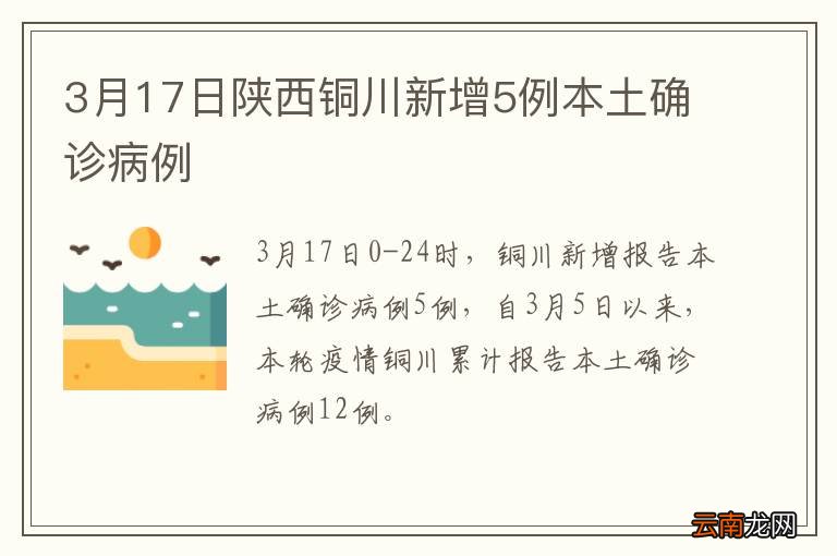 3月17日陕西铜川新增5例本土确诊病例