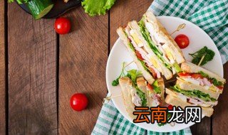 鸡蛋火腿三明治的做法 营养早餐鸡蛋火腿三明治的做法