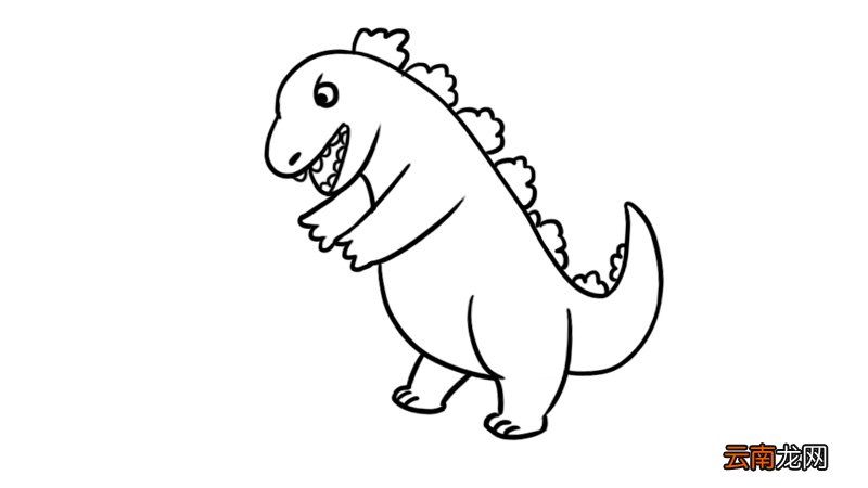 哥斯拉简笔画