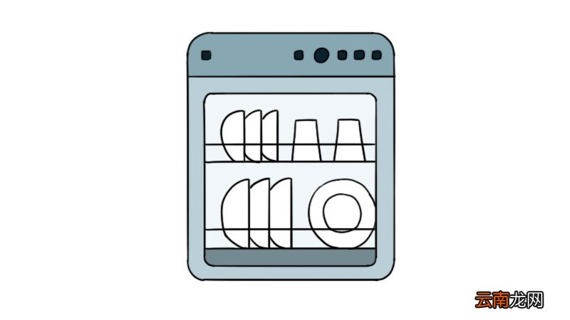 洗碗机简笔画怎么画