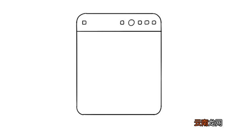 洗碗机简笔画怎么画