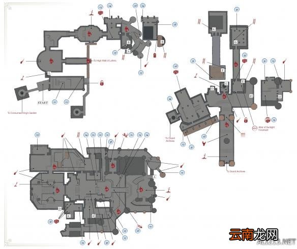 《黑暗之魂3》官方流程路线图一览 收集品、BOSS位置 灰烬墓地&amp;传火祭祀场