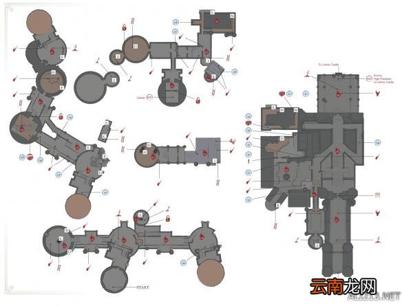 《黑暗之魂3》官方流程路线图一览 收集品、BOSS位置 灰烬墓地&amp;传火祭祀场