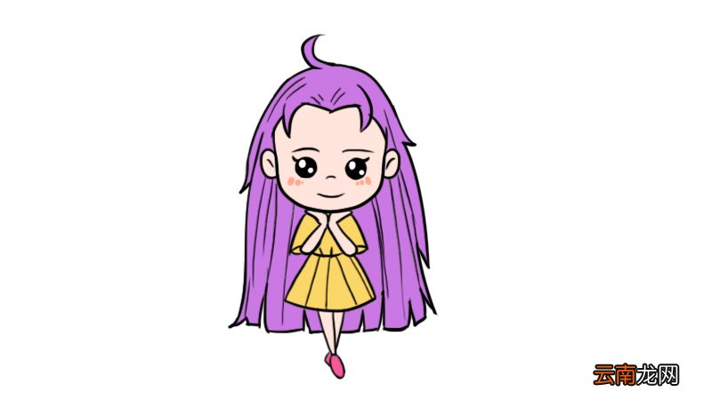 少女简笔画 少女简笔画的画法