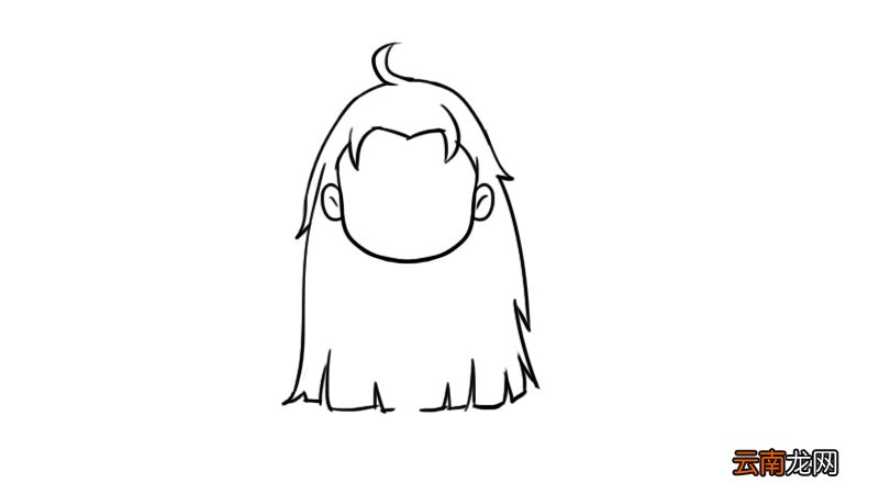少女简笔画 少女简笔画的画法