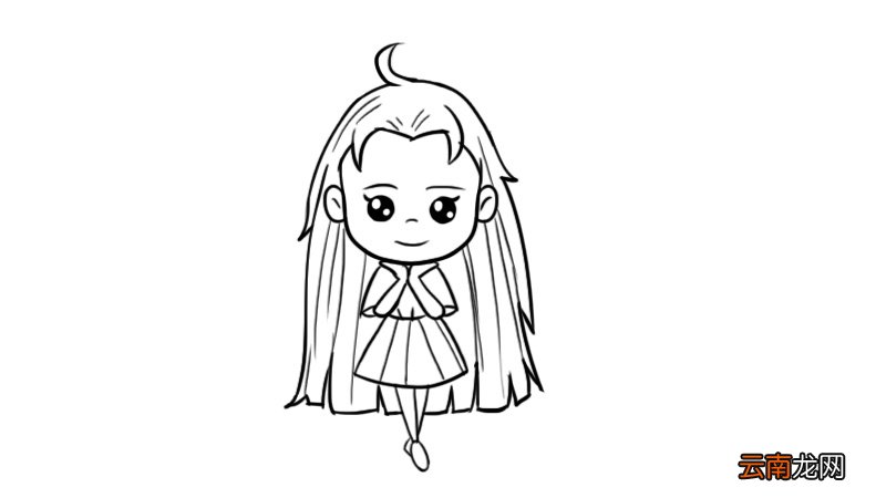 少女简笔画 少女简笔画的画法