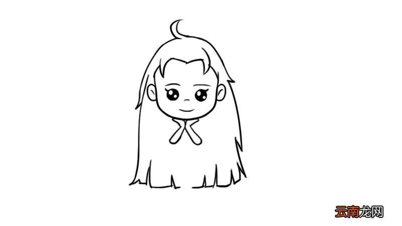 少女简笔画 少女简笔画的画法