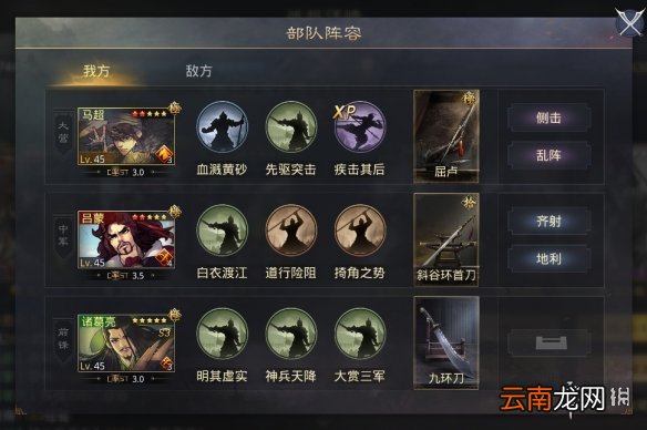 率土之滨马超法刀阵容推荐 马超法刀武将战法搭配攻略