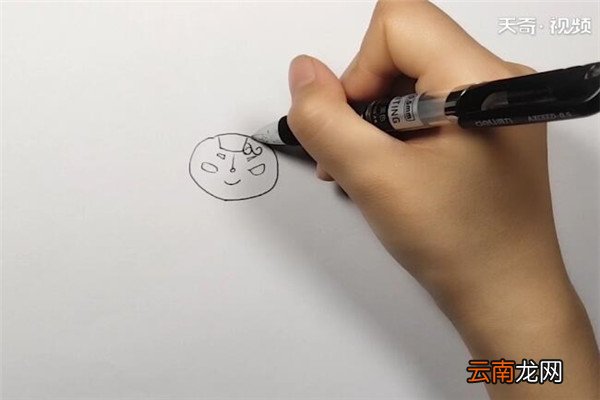 福娃迎迎简笔画