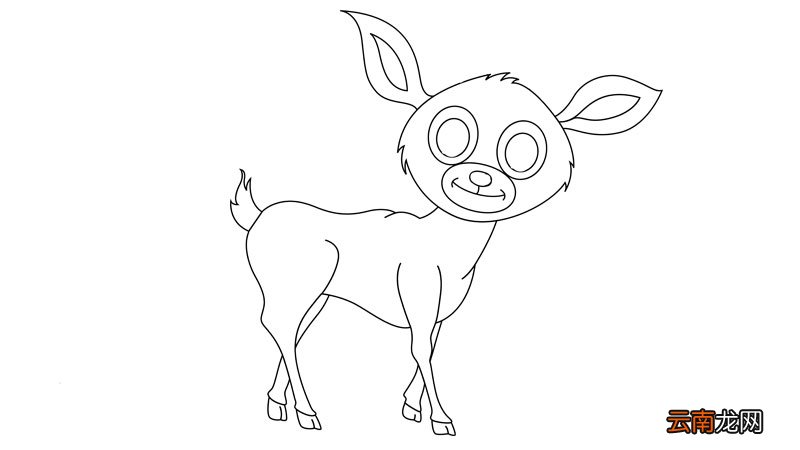 獐子简笔画 獐子简笔画怎么画