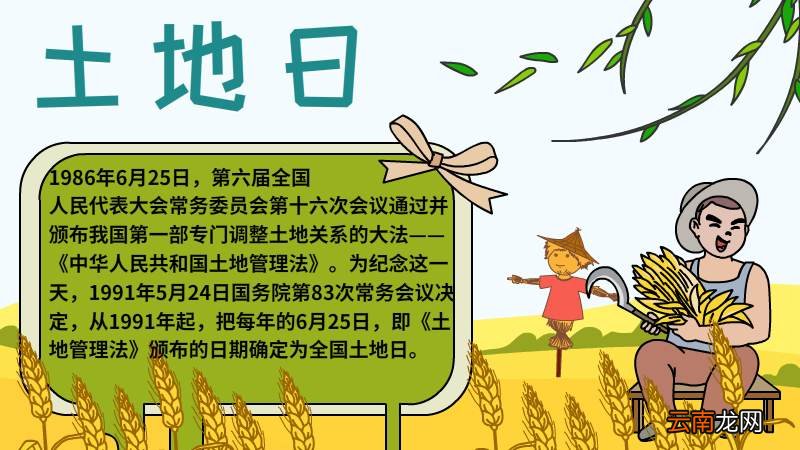 土地日手抄报图片 土地日手抄报步骤