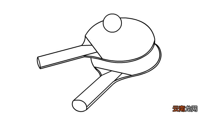 体育用品简笔画