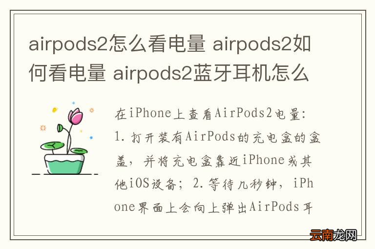 airpods2怎么看电量 airpods2如何看电量 airpods2蓝牙耳机怎么看电量