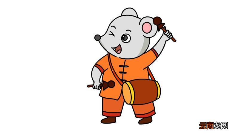 元旦老鼠简笔画 鼠年元旦的简笔画