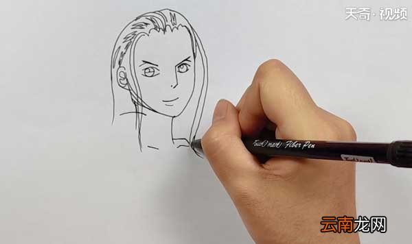 海贼王罗宾简笔画