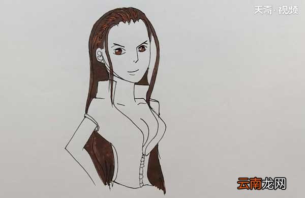 海贼王罗宾简笔画