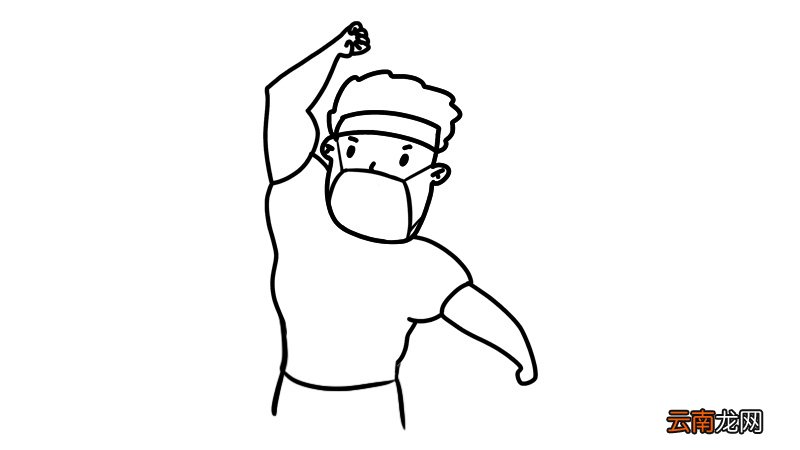 加油武汉简笔画画法