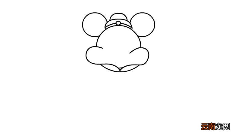 鼠年福字简笔画画法