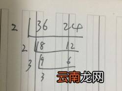 24和36的最大公因数用短除法 24和36用短除法做