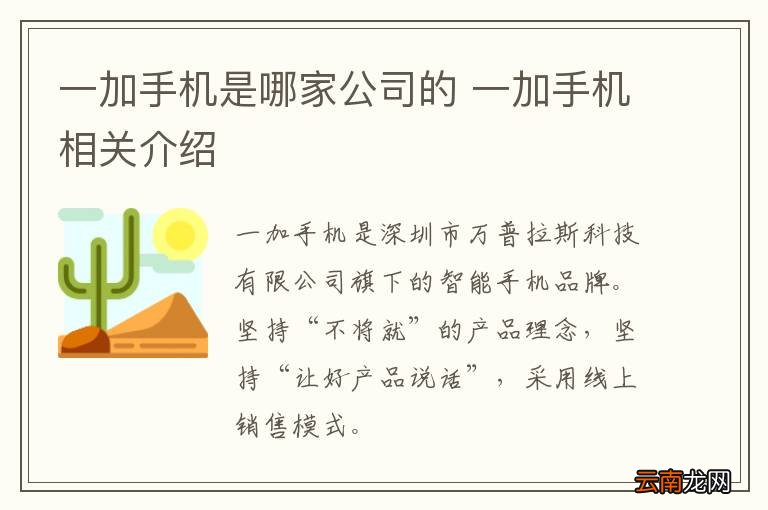 一加手机是哪家公司的 一加手机相关介绍