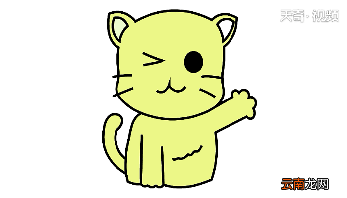 线猫动物画 线猫动物简笔画