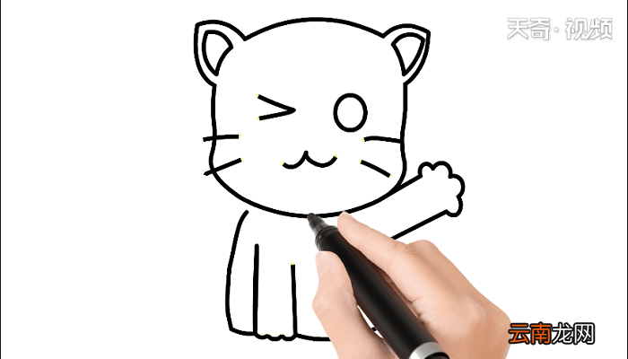线猫动物画 线猫动物简笔画