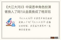 《大江大河2》中梁思申角色扮演者换人了吗?从金晨换成了杨采钰