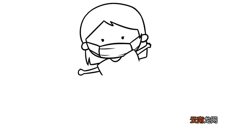 武汉加油简笔画 团结一心